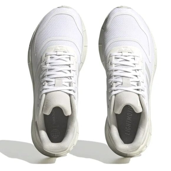 adidas Duramo 10 - Womens Running Shoes Cloud White Metallic Grey HP2388 NEW - Picture 5 of 8